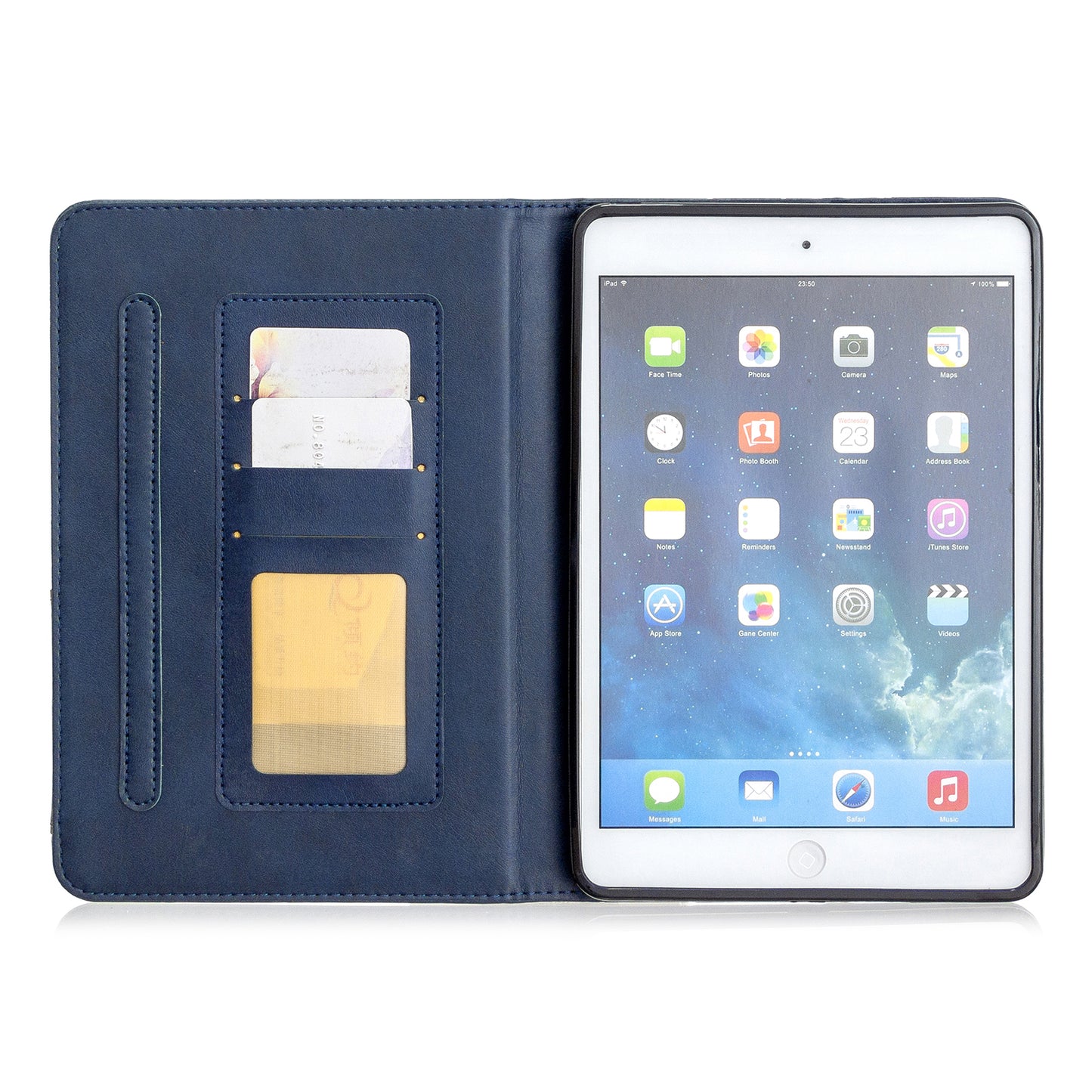 Geometric Pattern Leather Wake/Sleep Tablet Shell for iPad mini (2019) 7.9 inch/mini 4/3/2/1