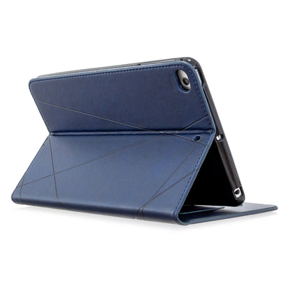 Geometric Pattern Leather Wake/Sleep Tablet Shell for iPad mini (2019) 7.9 inch/mini 4/3/2/1