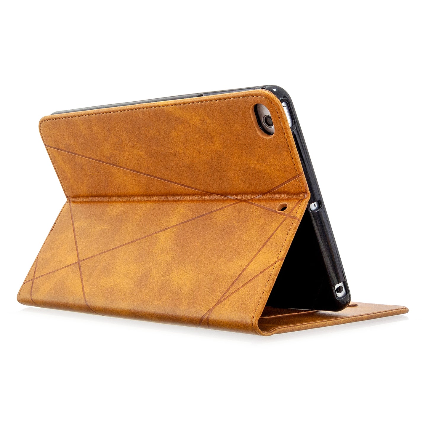 Geometric Pattern Leather Wake/Sleep Tablet Shell for iPad mini (2019) 7.9 inch/mini 4/3/2/1