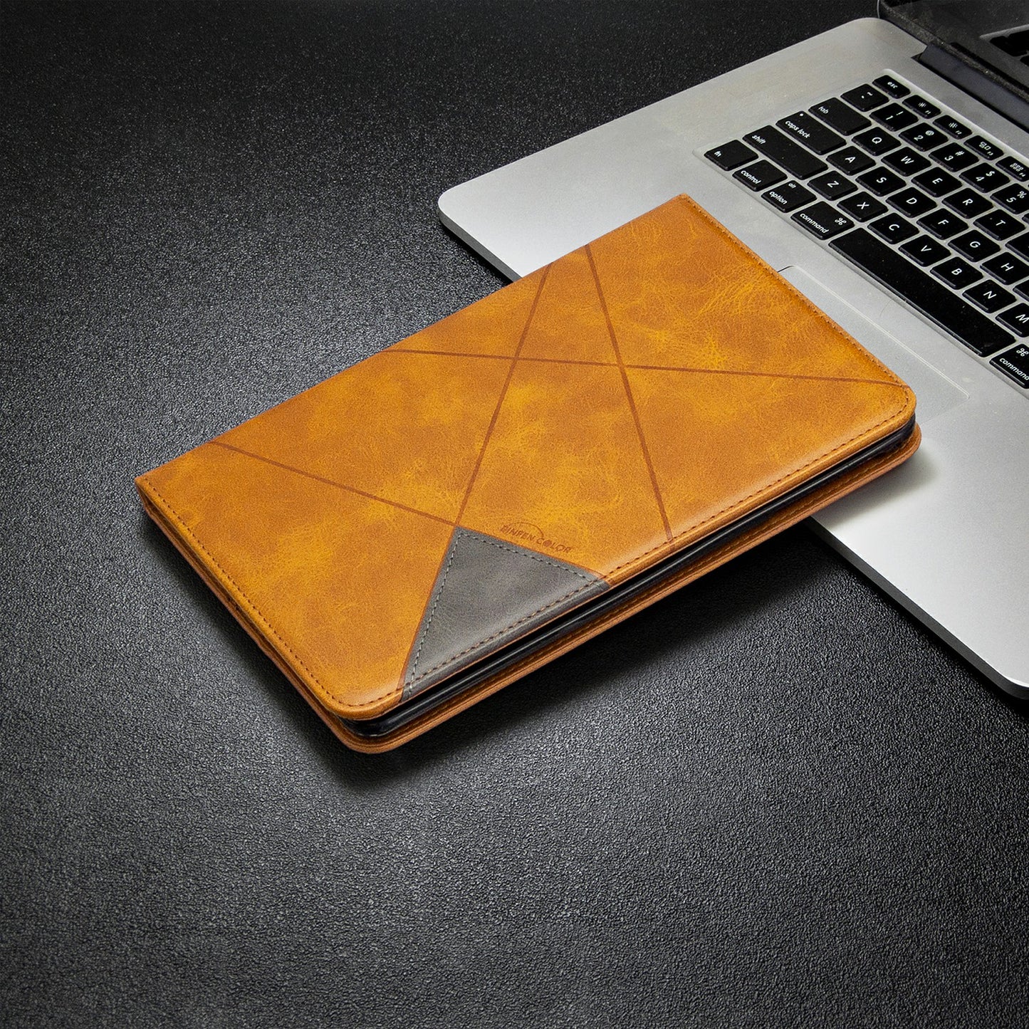 Geometric Pattern Leather Wake/Sleep Tablet Shell for iPad mini (2019) 7.9 inch/mini 4/3/2/1