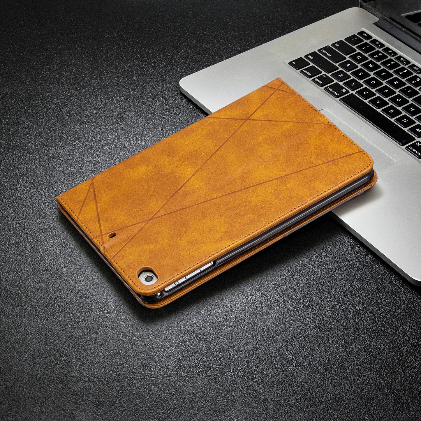 Geometric Pattern Leather Wake/Sleep Tablet Shell for iPad mini (2019) 7.9 inch/mini 4/3/2/1