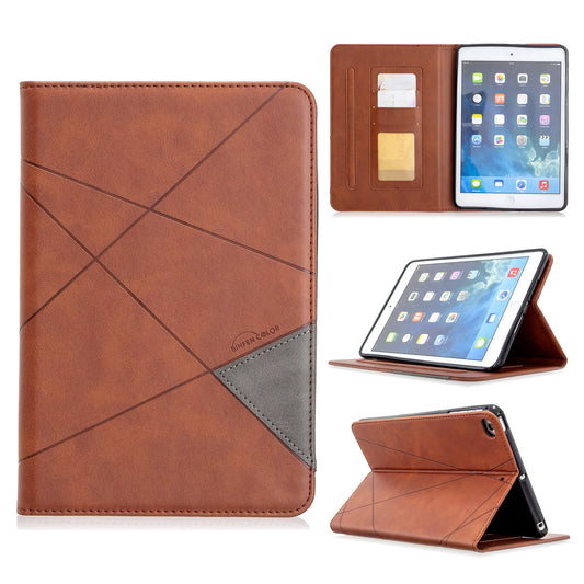 Geometric Pattern Leather Wake/Sleep Tablet Shell for iPad mini (2019) 7.9 inch/mini 4/3/2/1