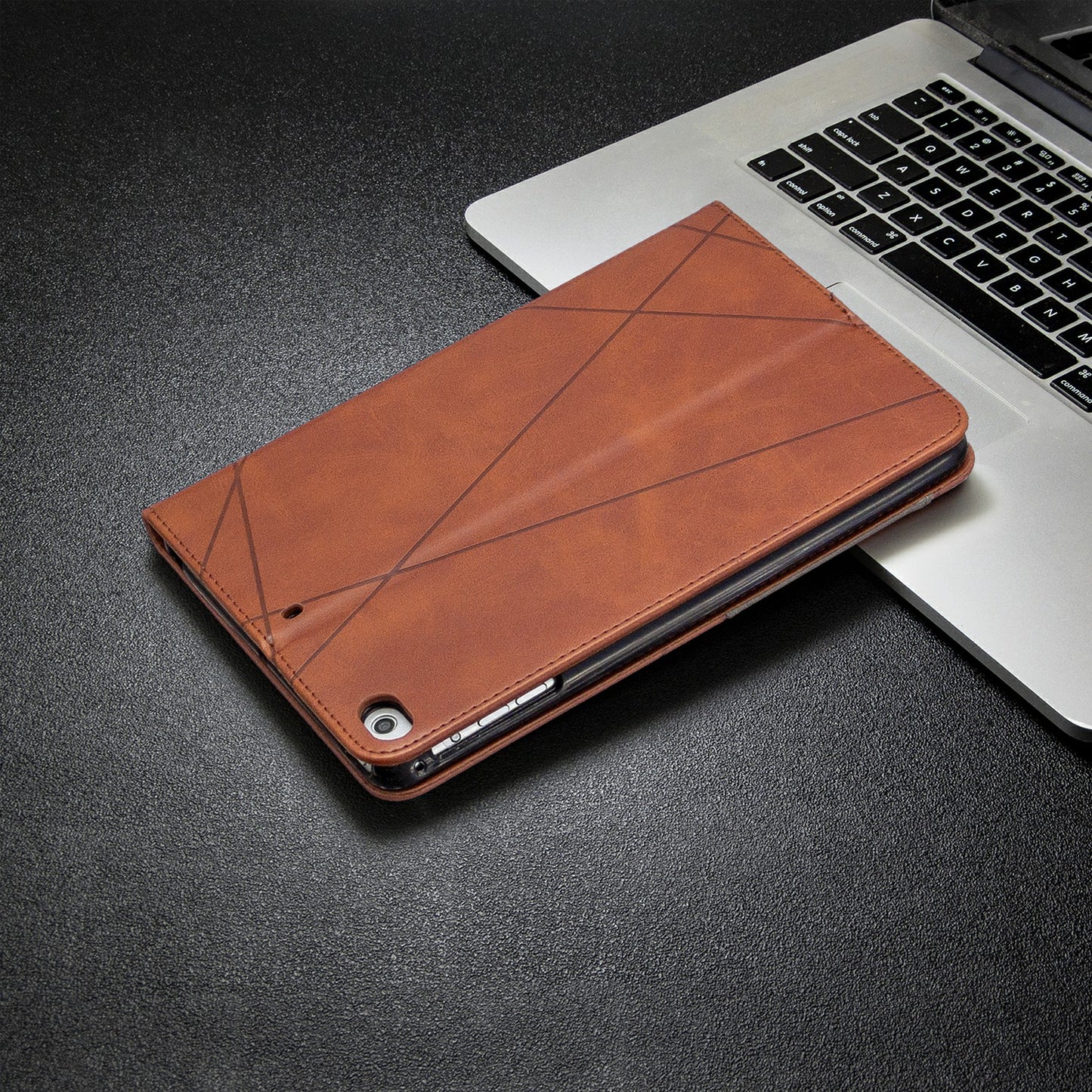 Geometric Pattern Leather Wake/Sleep Tablet Shell for iPad mini (2019) 7.9 inch/mini 4/3/2/1