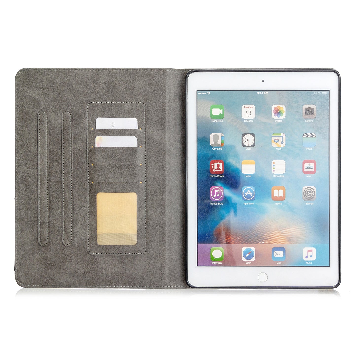 Geometric Pattern Stand Leather Smart Case for iPad Air 2/Air (2013)/iPad 9.7-inch (2018)/(2017)/Pro 9.7 inch (2016)