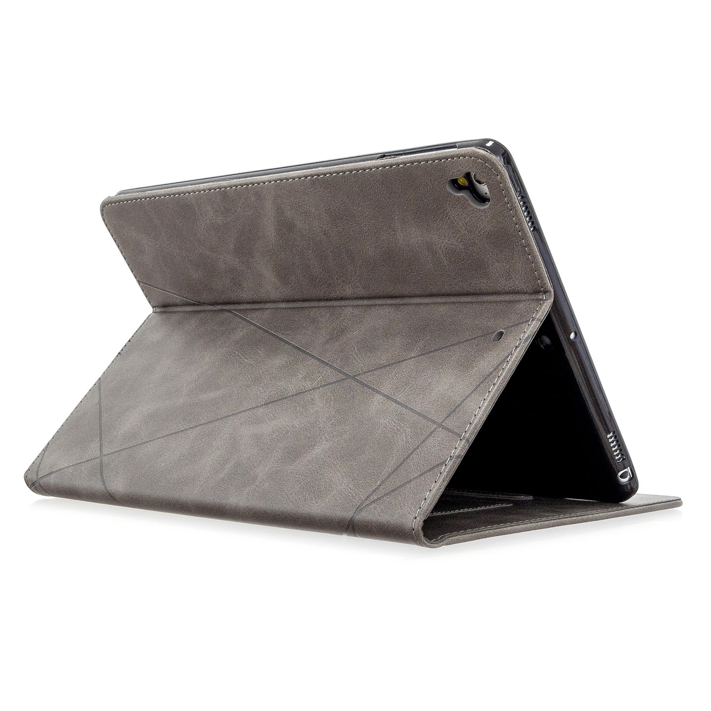 Geometric Pattern Stand Leather Smart Case for iPad Air 2/Air (2013)/iPad 9.7-inch (2018)/(2017)/Pro 9.7 inch (2016)