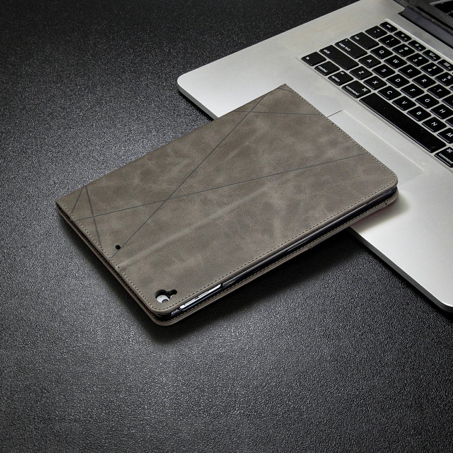Geometric Pattern Stand Leather Smart Case for iPad Air 2/Air (2013)/iPad 9.7-inch (2018)/(2017)/Pro 9.7 inch (2016)