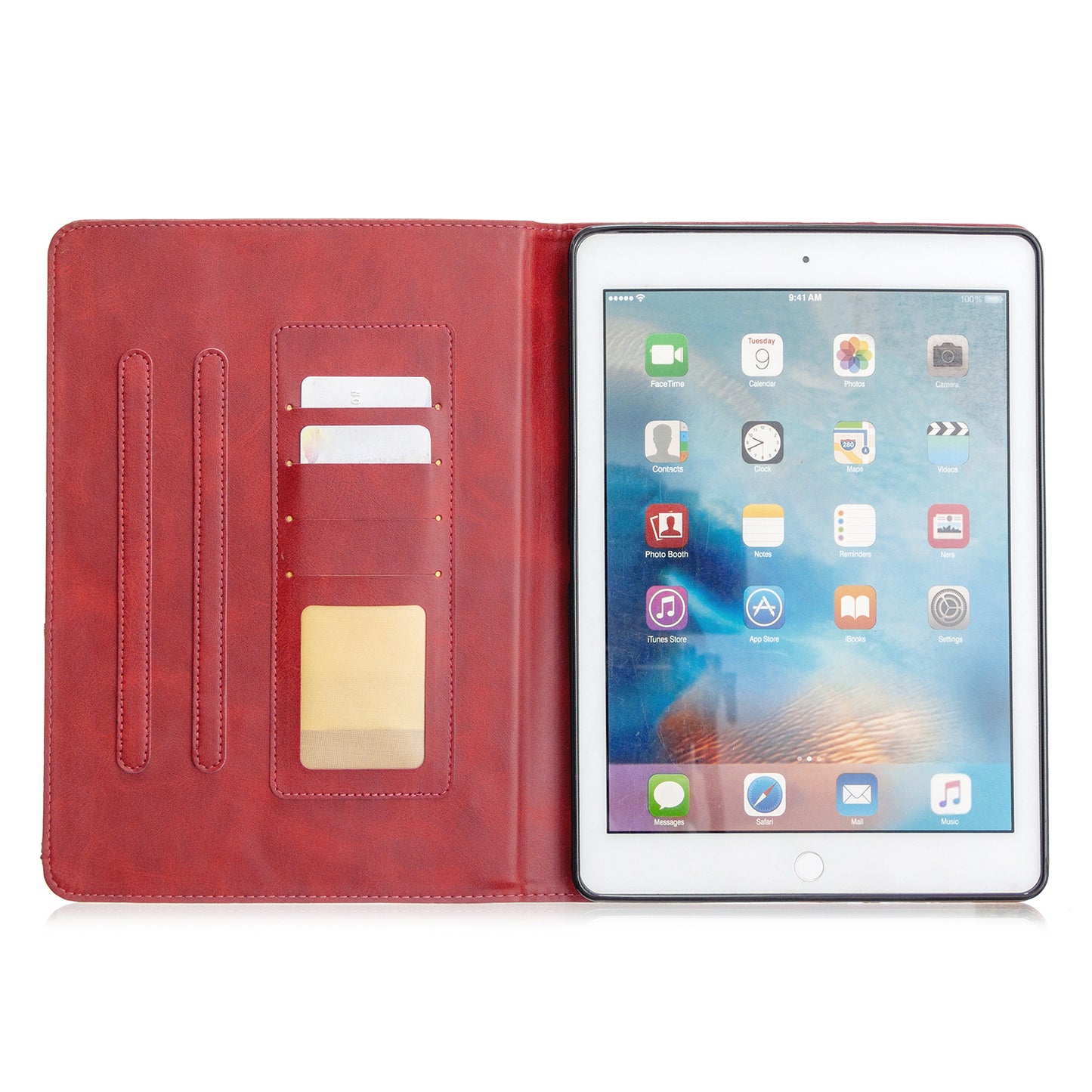 Geometric Pattern Stand Leather Smart Case for iPad Air 2/Air (2013)/iPad 9.7-inch (2018)/(2017)/Pro 9.7 inch (2016)