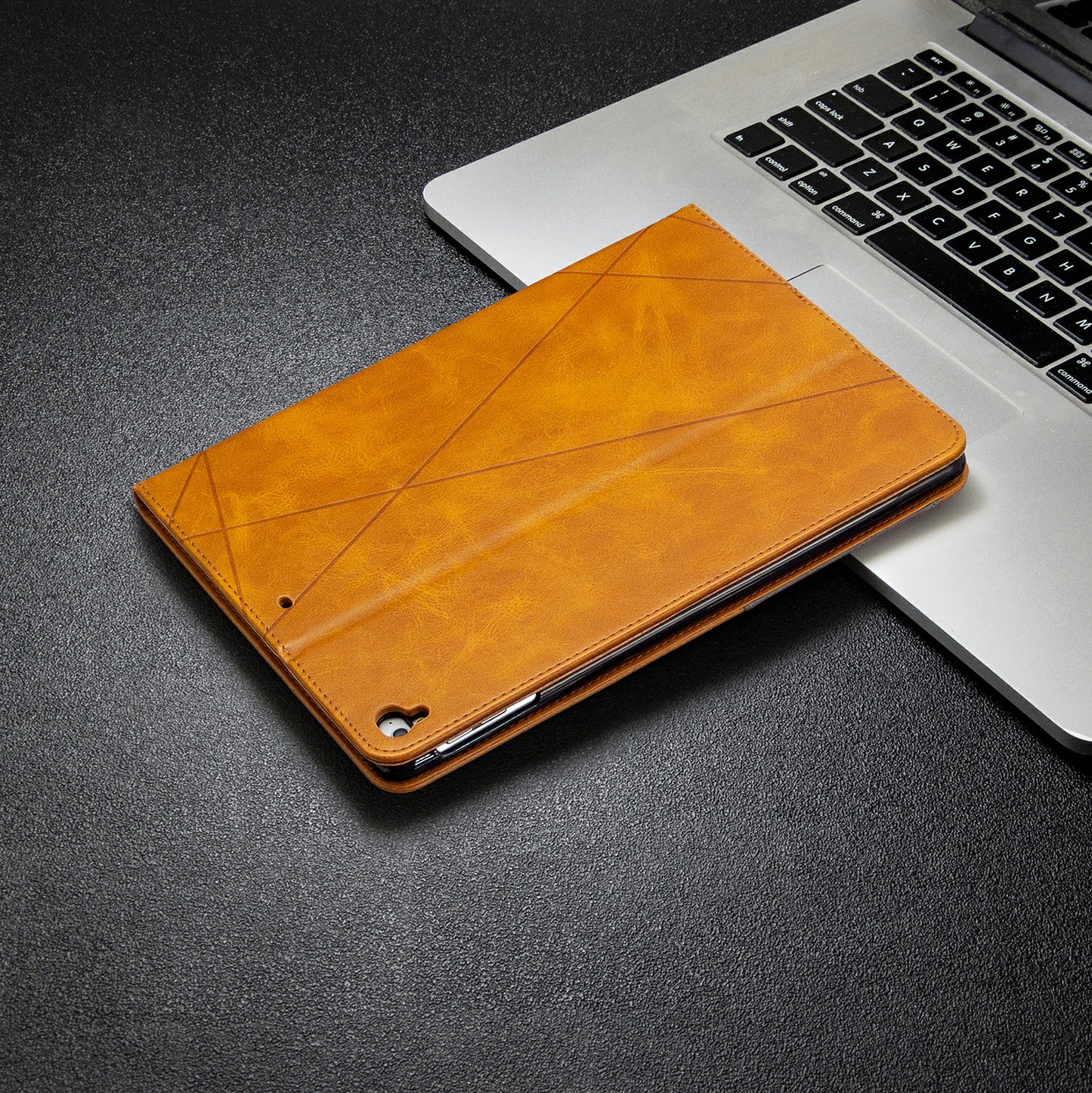 Geometric Pattern Stand Leather Smart Case for iPad Air 2/Air (2013)/iPad 9.7-inch (2018)/(2017)/Pro 9.7 inch (2016)