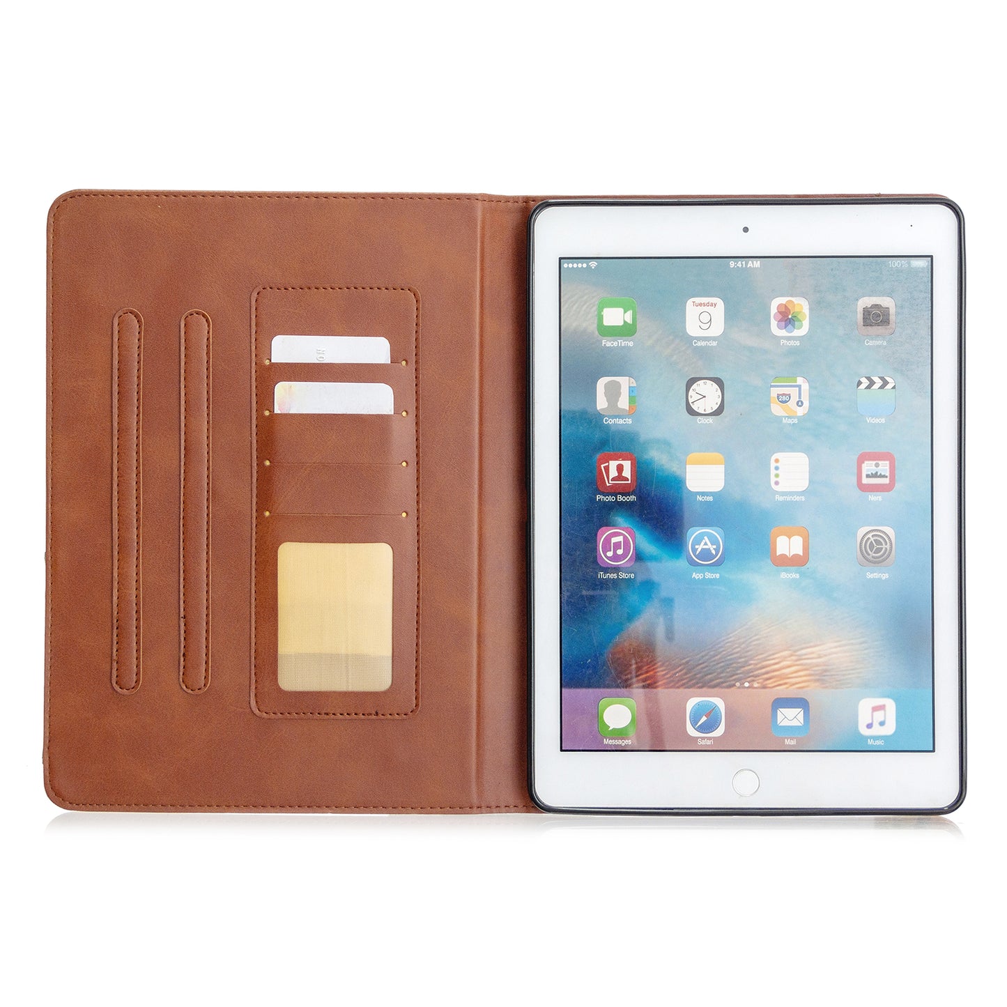 Geometric Pattern Stand Leather Smart Case for iPad Air 2/Air (2013)/iPad 9.7-inch (2018)/(2017)/Pro 9.7 inch (2016)