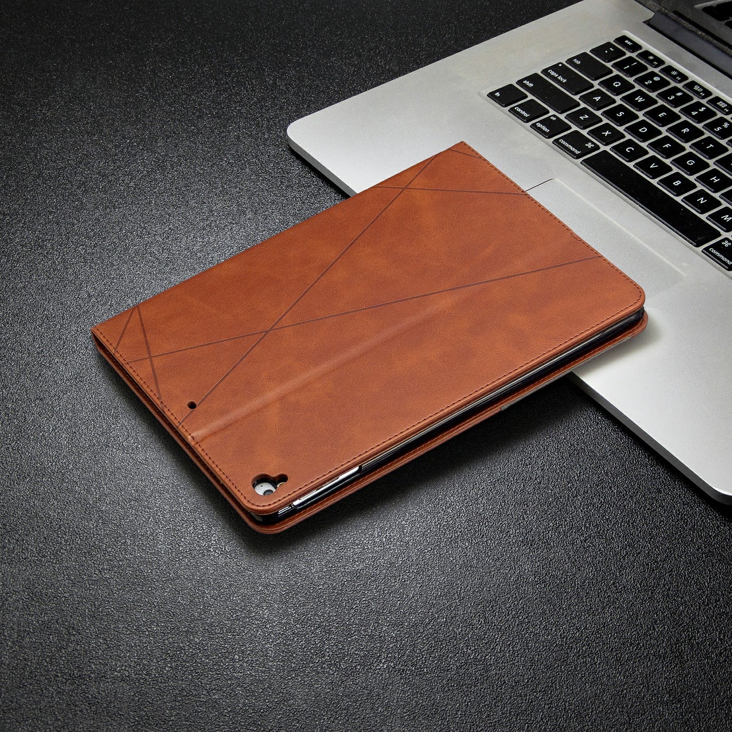 Geometric Pattern Stand Leather Smart Case for iPad Air 2/Air (2013)/iPad 9.7-inch (2018)/(2017)/Pro 9.7 inch (2016)