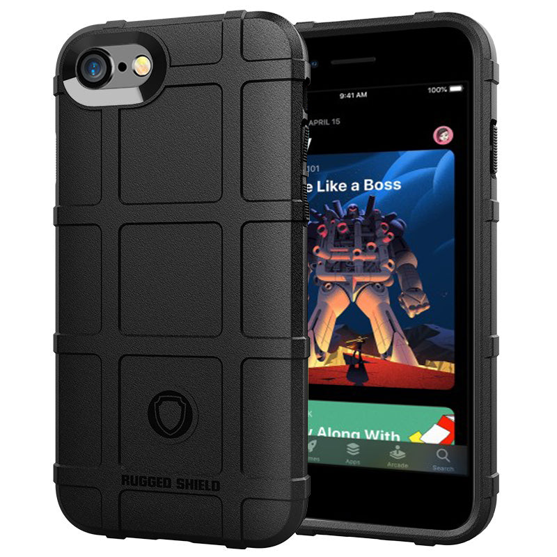Rugged Square Skin TPU Anti-shock Cover for iPhone SE (2020)/SE (2022)/8/7 4.7 inch