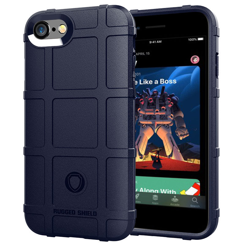 Rugged Square Skin TPU Anti-shock Cover for iPhone SE (2020)/SE (2022)/8/7 4.7 inch