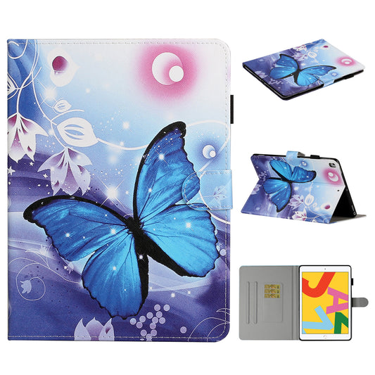 Pattern Printing PU Leather Card Holder Stand Tablet Cover for iPad 9.7-inch (2018)/(2017) / iPad Air 2 / iPad Air (2013)