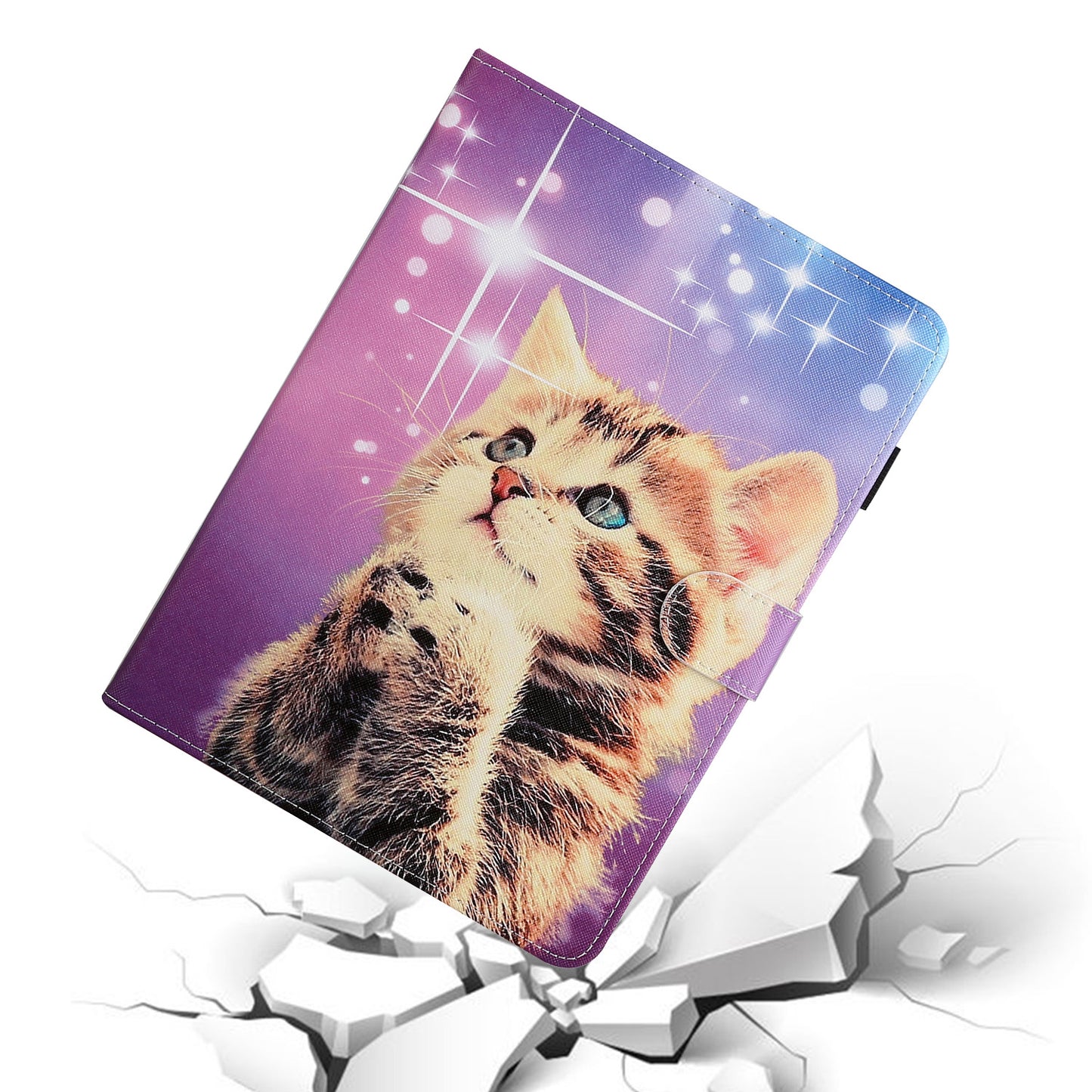Pattern Printing PU Leather Card Holder Stand Tablet Cover for iPad 9.7-inch (2018)/(2017) / iPad Air 2 / iPad Air (2013)