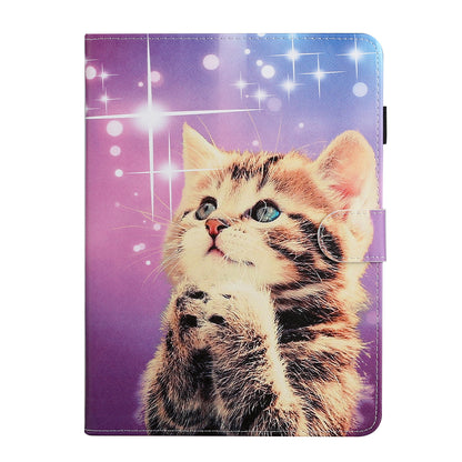 Pattern Printing PU Leather Card Holder Stand Tablet Cover for iPad 10.2 (2021)/(2020)/(2019) / iPad Air 10.5-inch (2019)