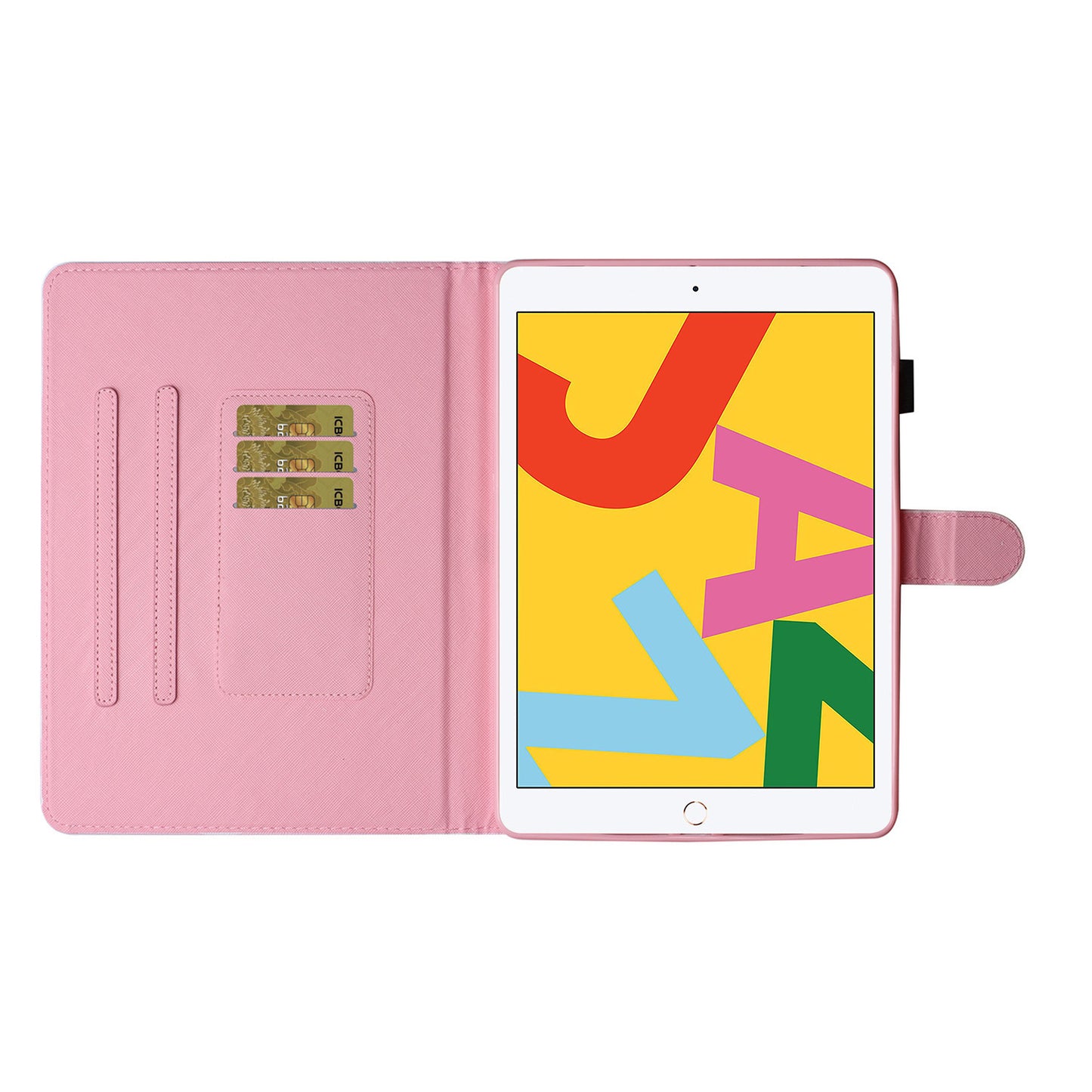 Pattern Printing PU Leather Card Holder Stand Tablet Cover for iPad 10.2 (2021)/(2020)/(2019) / iPad Air 10.5-inch (2019)