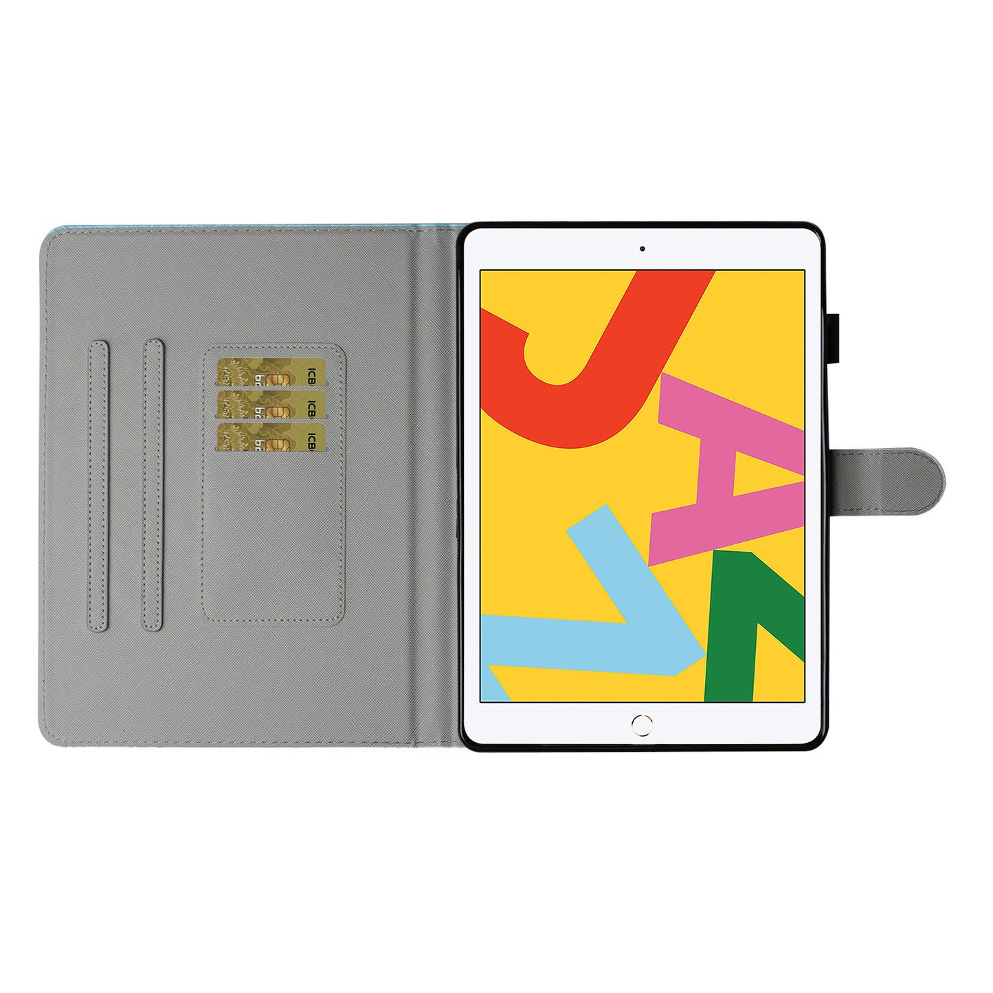 Pattern Printing PU Leather Card Holder Stand Tablet Cover for iPad 10.2 (2021)/(2020)/(2019) / iPad Air 10.5-inch (2019)