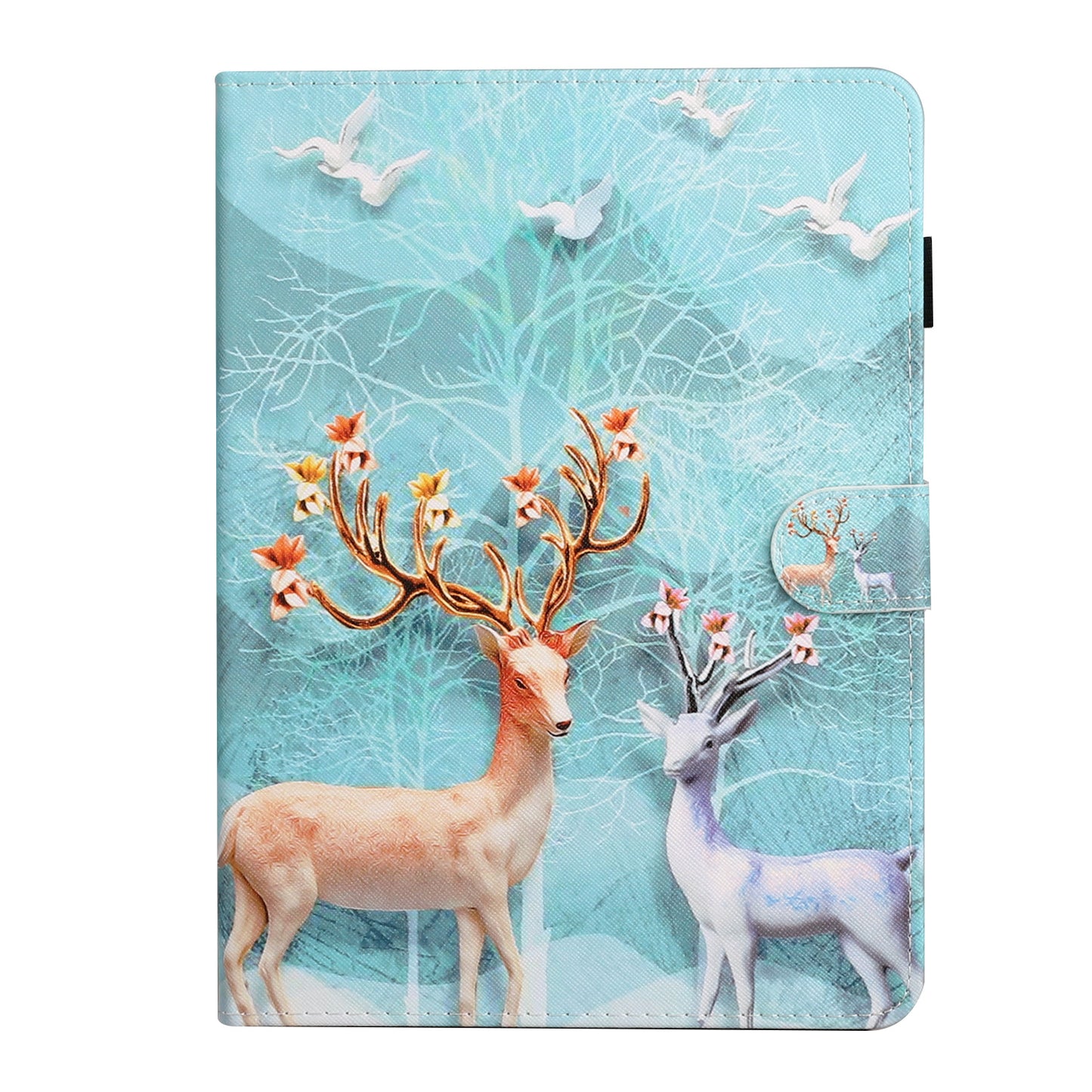 Pattern Printing PU Leather Card Holder Stand Tablet Cover for iPad 10.2 (2021)/(2020)/(2019) / iPad Air 10.5-inch (2019)