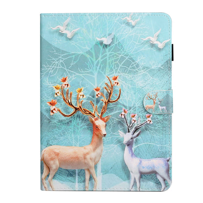 Pattern Printing PU Leather Card Holder Stand Tablet Cover for iPad 10.2 (2021)/(2020)/(2019) / iPad Air 10.5-inch (2019)
