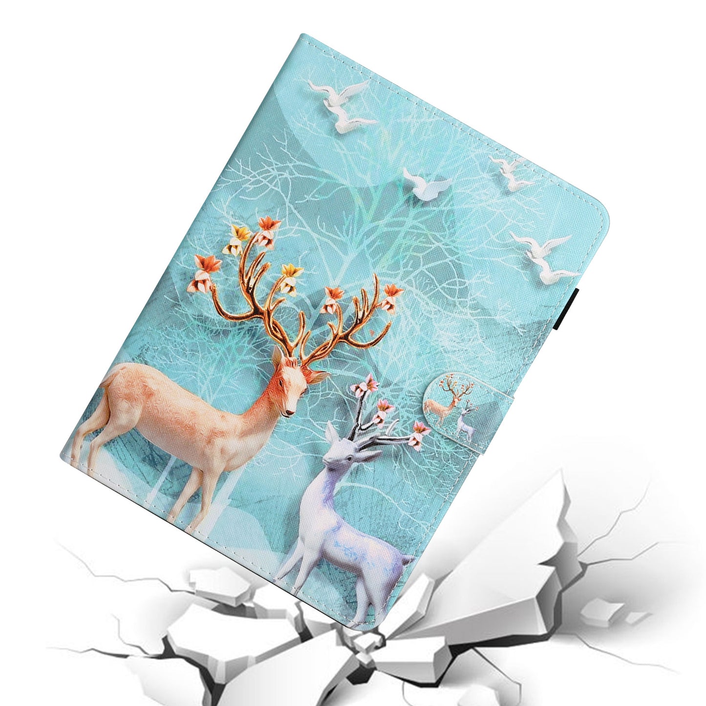 Pattern Printing PU Leather Card Holder Stand Tablet Cover for iPad 10.2 (2021)/(2020)/(2019) / iPad Air 10.5-inch (2019)