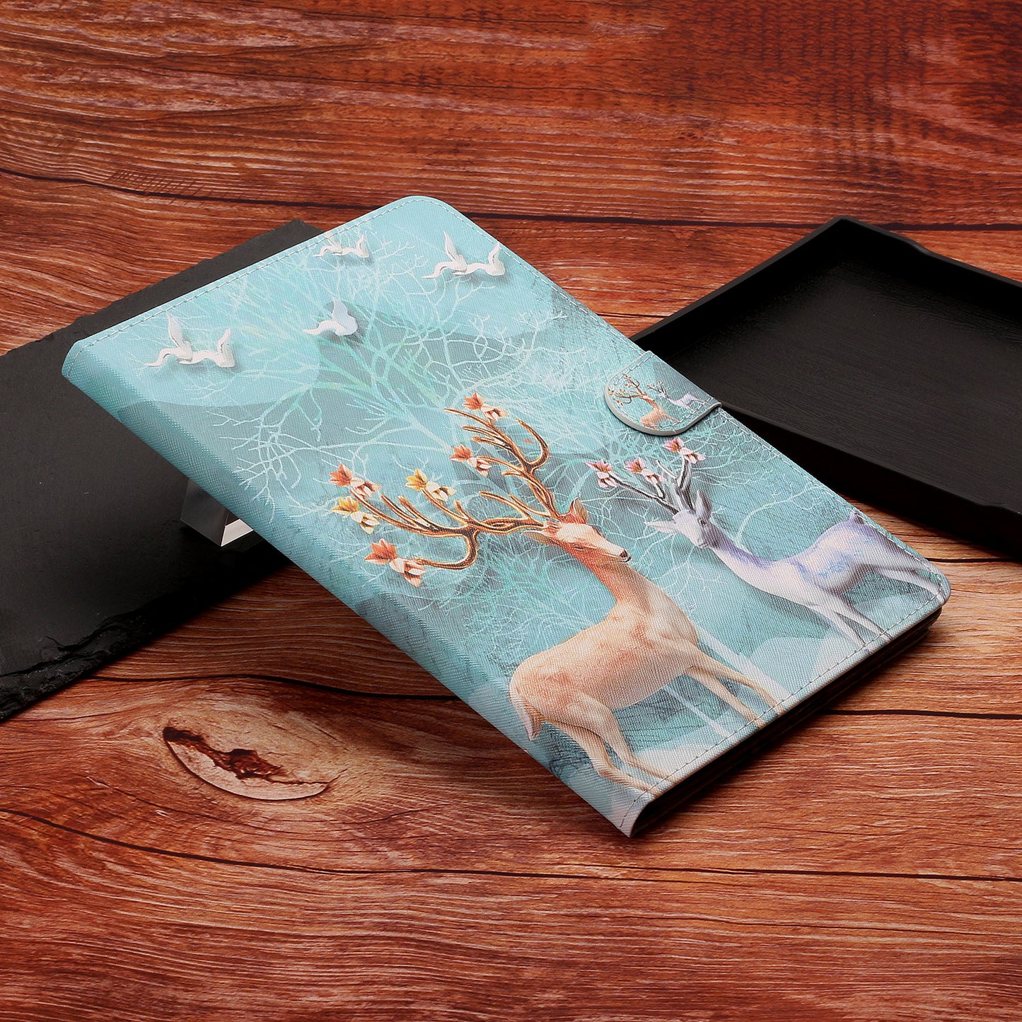 Pattern Printing PU Leather Card Holder Stand Tablet Cover for iPad 10.2 (2021)/(2020)/(2019) / iPad Air 10.5-inch (2019)