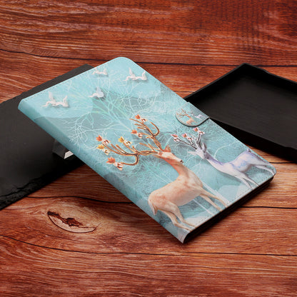 Pattern Printing PU Leather Card Holder Stand Tablet Cover for iPad 10.2 (2021)/(2020)/(2019) / iPad Air 10.5-inch (2019)