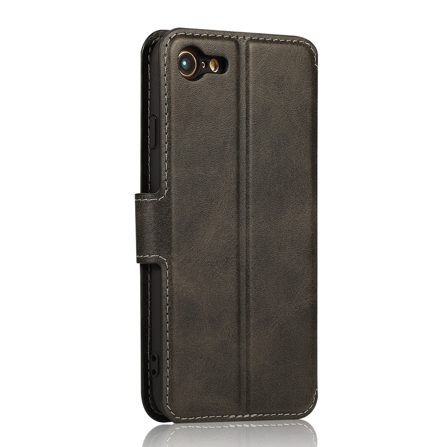 PU Leather + TPU Wallet Stand Phone Cover for iPhone SE (2020)/SE (2022)/8/7