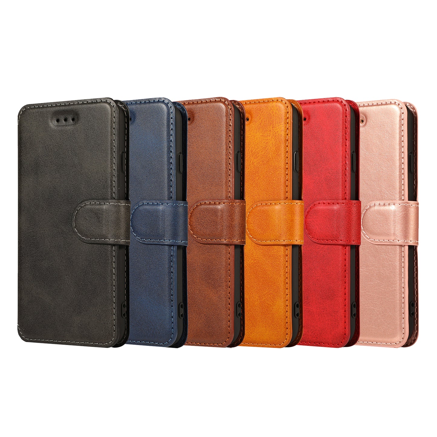 PU Leather + TPU Wallet Stand Phone Cover for iPhone SE (2020)/SE (2022)/8/7