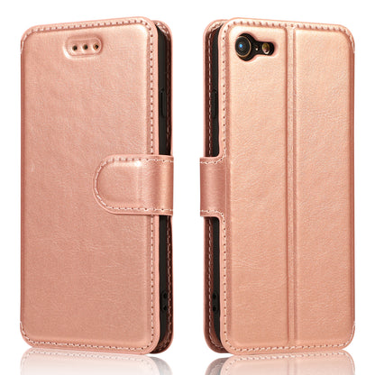 PU Leather + TPU Wallet Stand Phone Cover for iPhone SE (2020)/SE (2022)/8/7