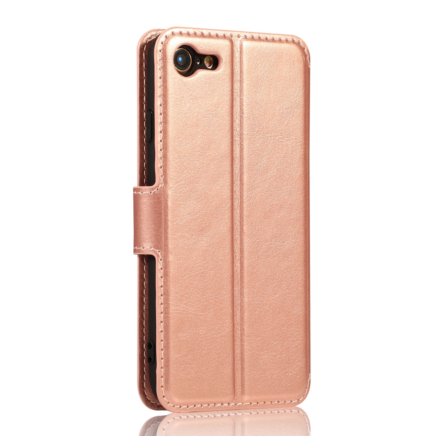 PU Leather + TPU Wallet Stand Phone Cover for iPhone SE (2020)/SE (2022)/8/7