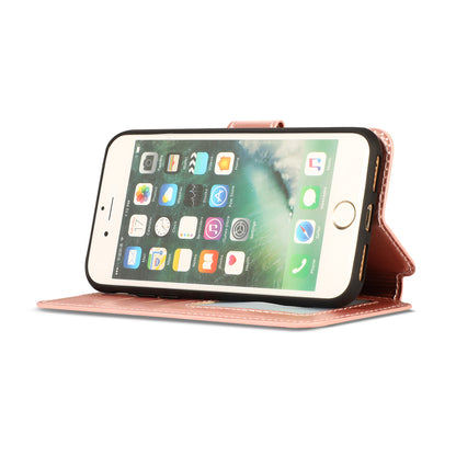 PU Leather + TPU Wallet Stand Phone Cover for iPhone SE (2020)/SE (2022)/8/7