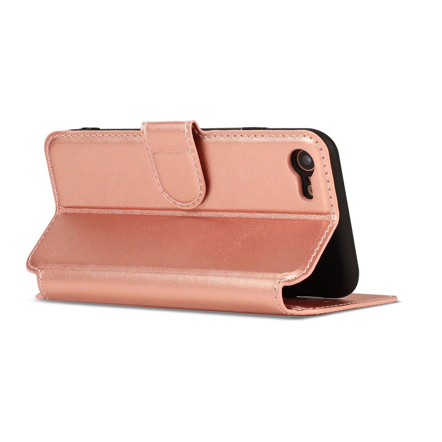 PU Leather + TPU Wallet Stand Phone Cover for iPhone SE (2020)/SE (2022)/8/7