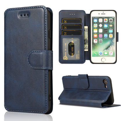 PU Leather + TPU Wallet Stand Phone Cover for iPhone SE (2020)/SE (2022)/8/7