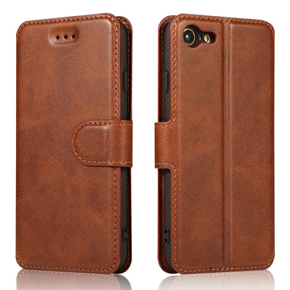 PU Leather + TPU Wallet Stand Phone Cover for iPhone SE (2020)/SE (2022)/8/7