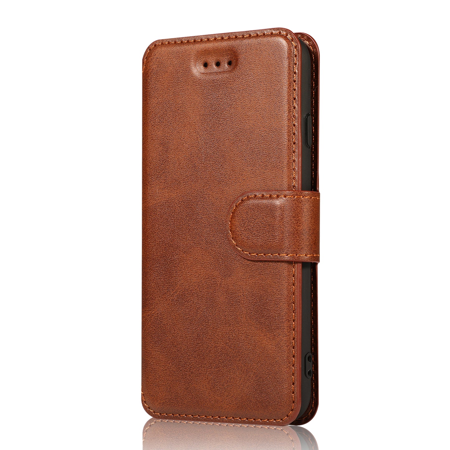 PU Leather + TPU Wallet Stand Phone Cover for iPhone SE (2020)/SE (2022)/8/7