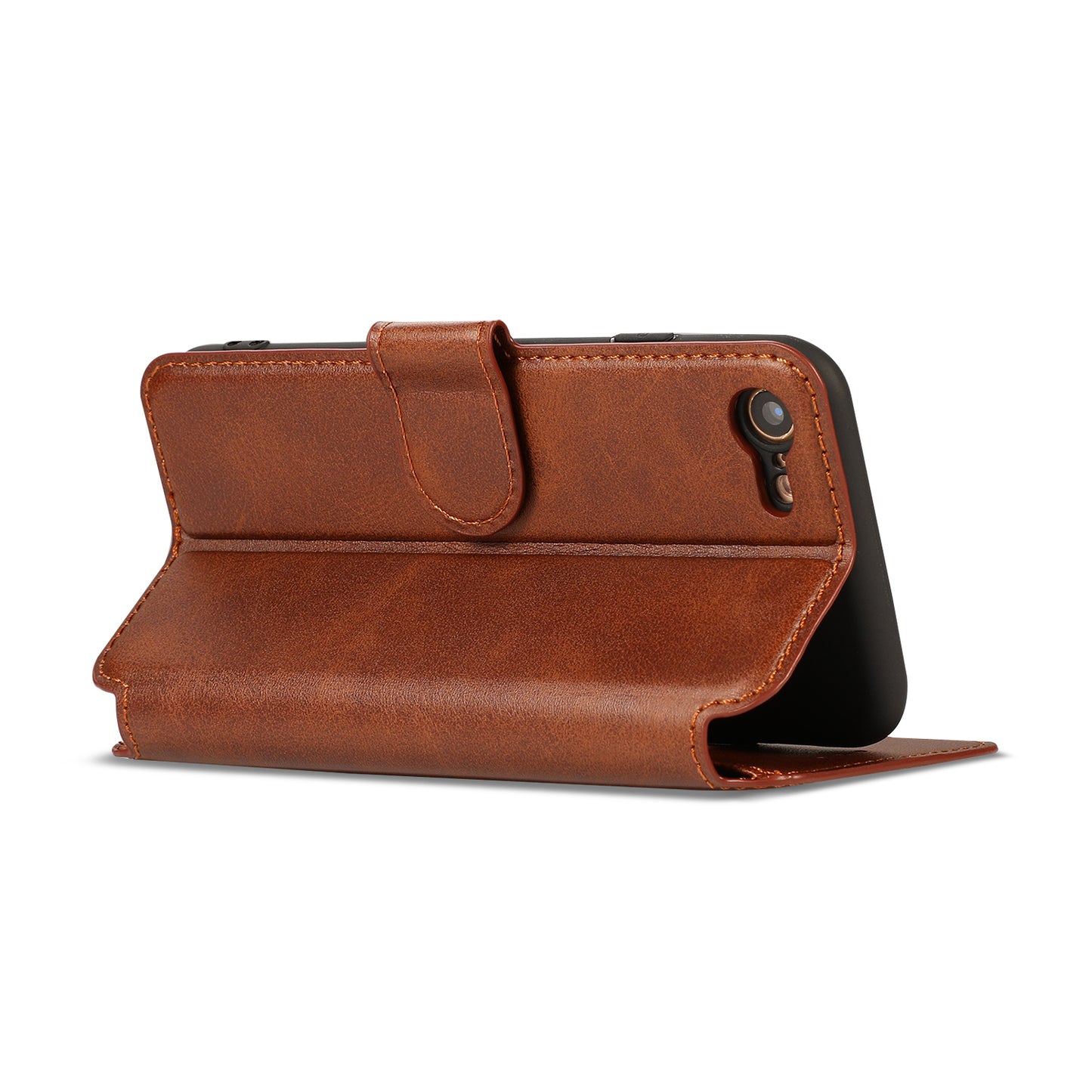PU Leather + TPU Wallet Stand Phone Cover for iPhone SE (2020)/SE (2022)/8/7