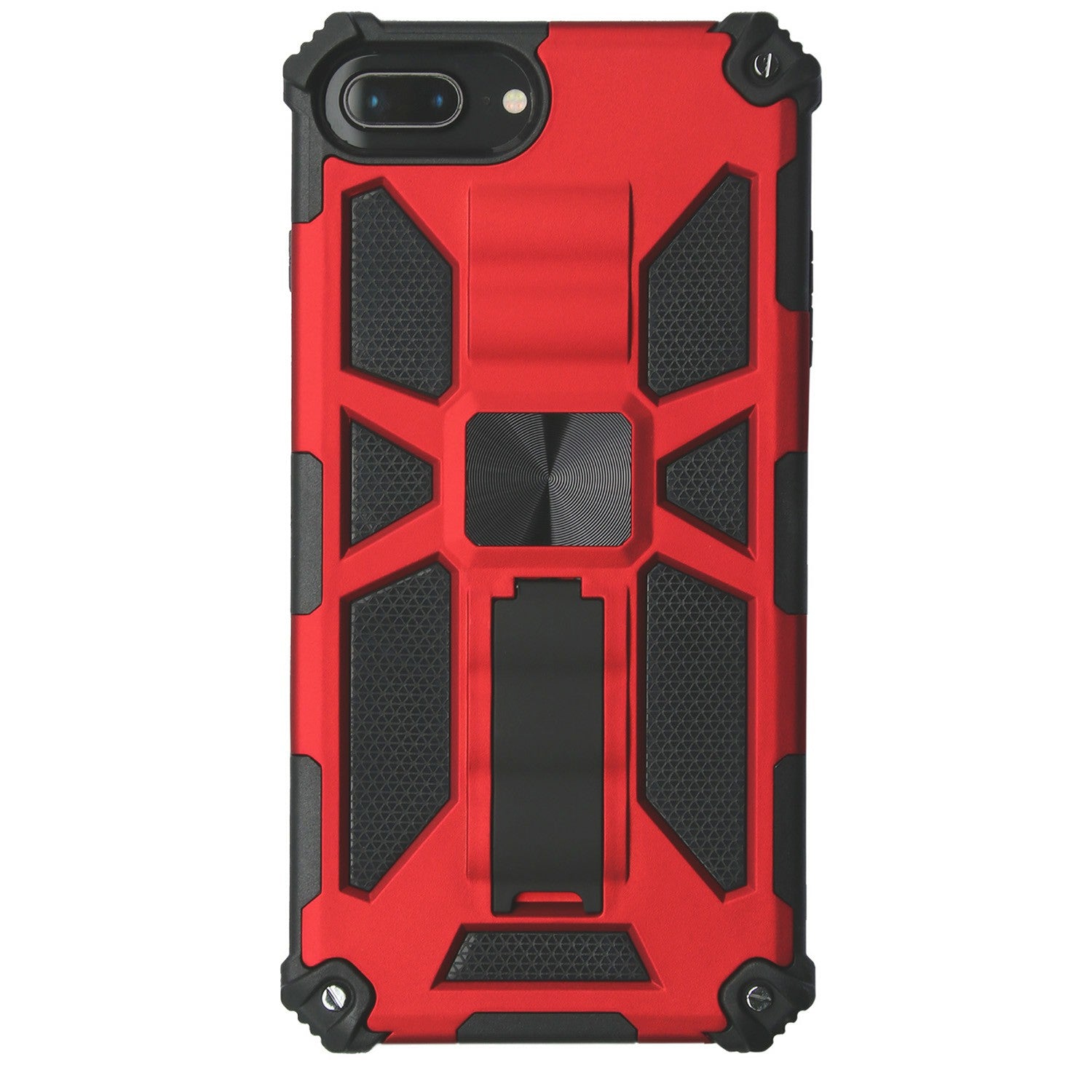 Kickstand Armor Dropproof PC TPU Hybrid Case with Magnetic Metal Sheet for iPhone 6 Plus / 7 Plus / 8 Plus 5.5-inch