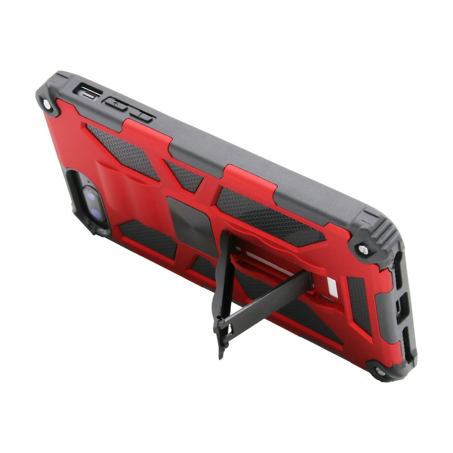 Kickstand Armor Dropproof PC TPU Hybrid Case with Magnetic Metal Sheet for iPhone 6 Plus / 7 Plus / 8 Plus 5.5-inch