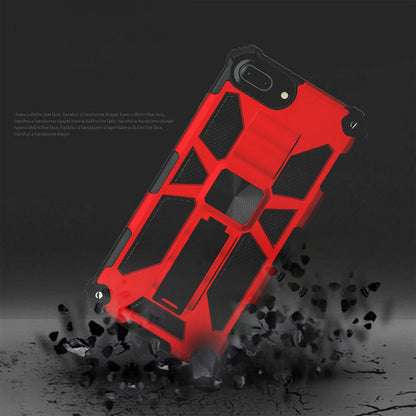 Kickstand Armor Dropproof PC TPU Hybrid Case with Magnetic Metal Sheet for iPhone 6 Plus / 7 Plus / 8 Plus 5.5-inch