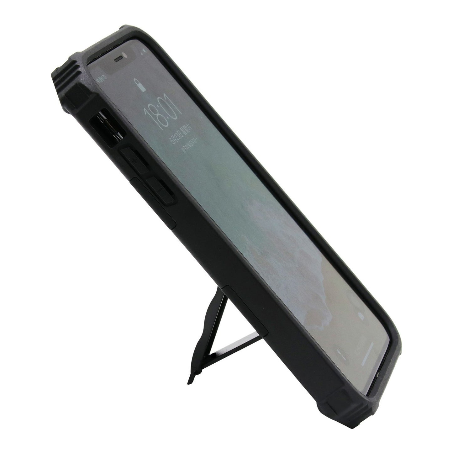 Kickstand Armor Dropproof PC TPU Hybrid Case with Magnetic Metal Sheet for iPhone XS Max 6.5-inch