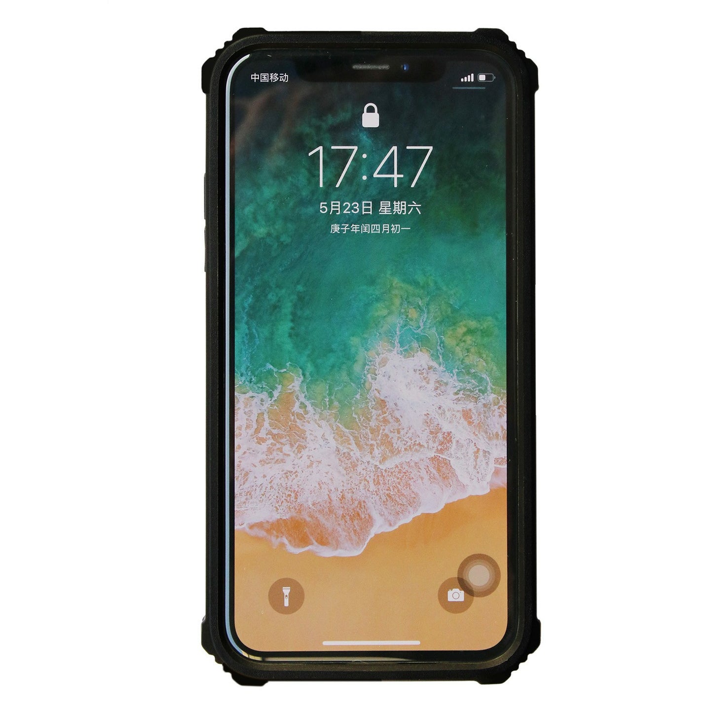 Kickstand Armor Dropproof PC TPU Hybrid Case with Magnetic Metal Sheet for iPhone XS Max 6.5-inch