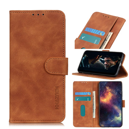 KHAZNEH Retro Leather Wallet Cover for iPhone 12 mini