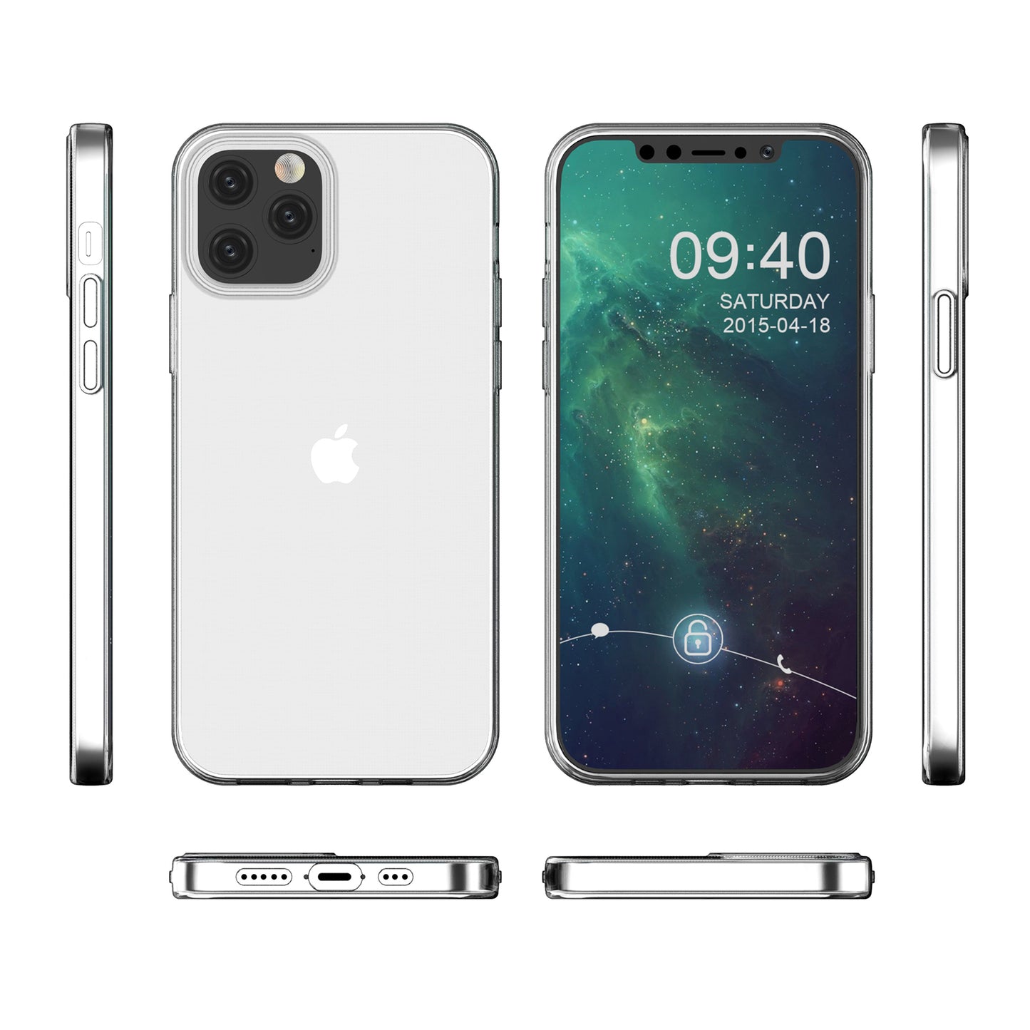HD Clear Soft Phone Case Cover for Apple iPhone 12