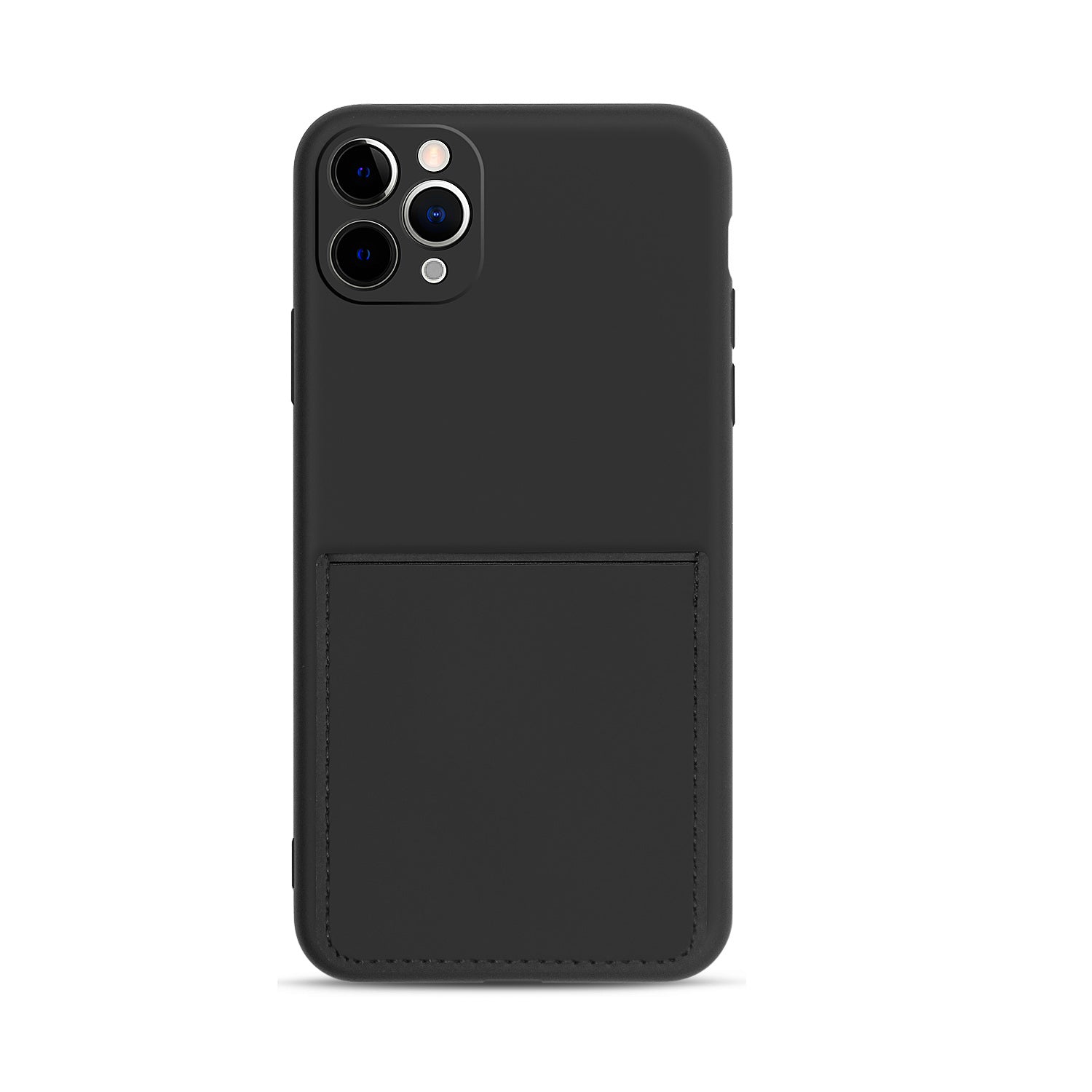 Soft TPU Phone Case with PU Leather Card Slot for iPhone 11 Pro 5.8-inch