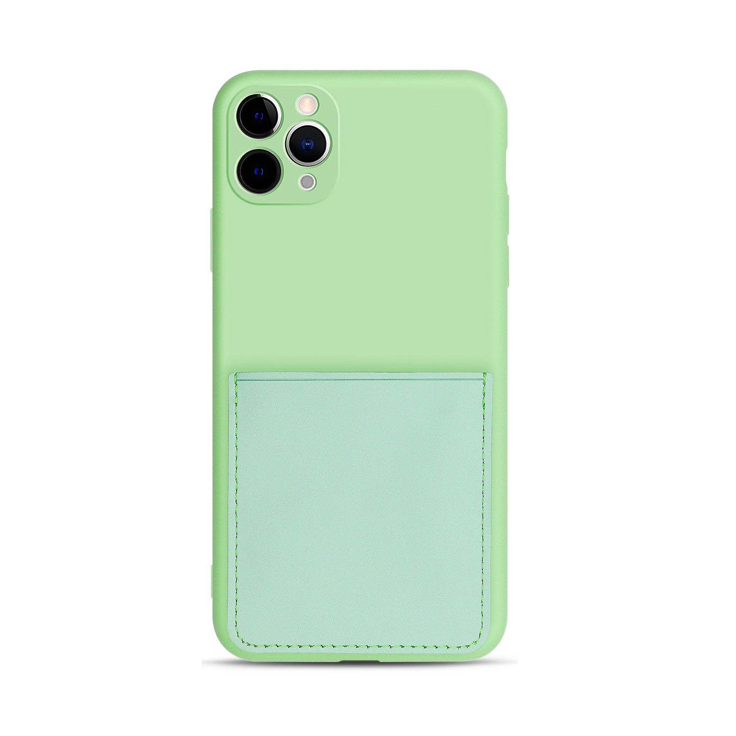 Soft TPU Phone Case with PU Leather Card Slot for iPhone 11 Pro 5.8-inch