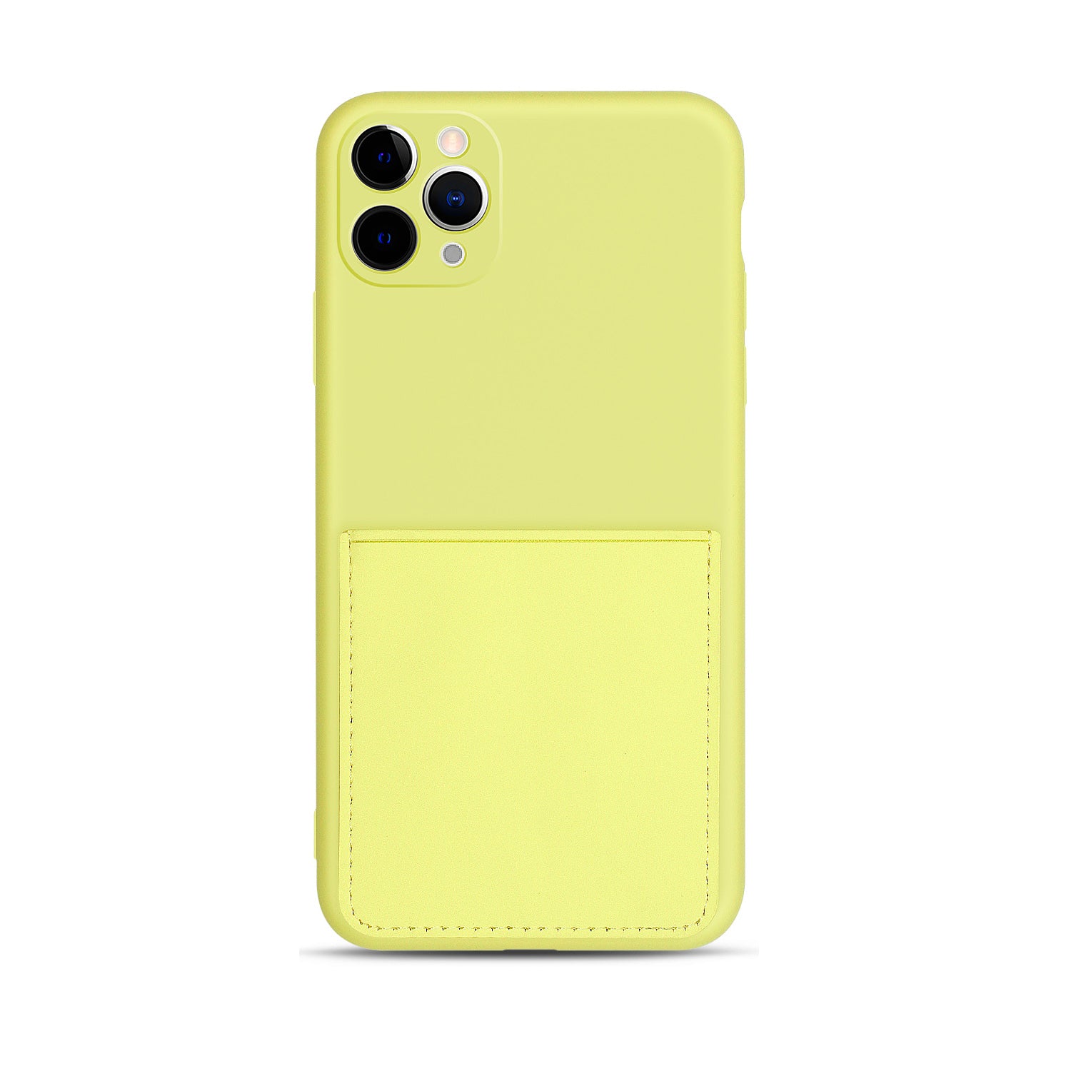 Soft Silicone Phone Protective Cover with Card Slot for iPhone 11 Pro Max 6.5 inch