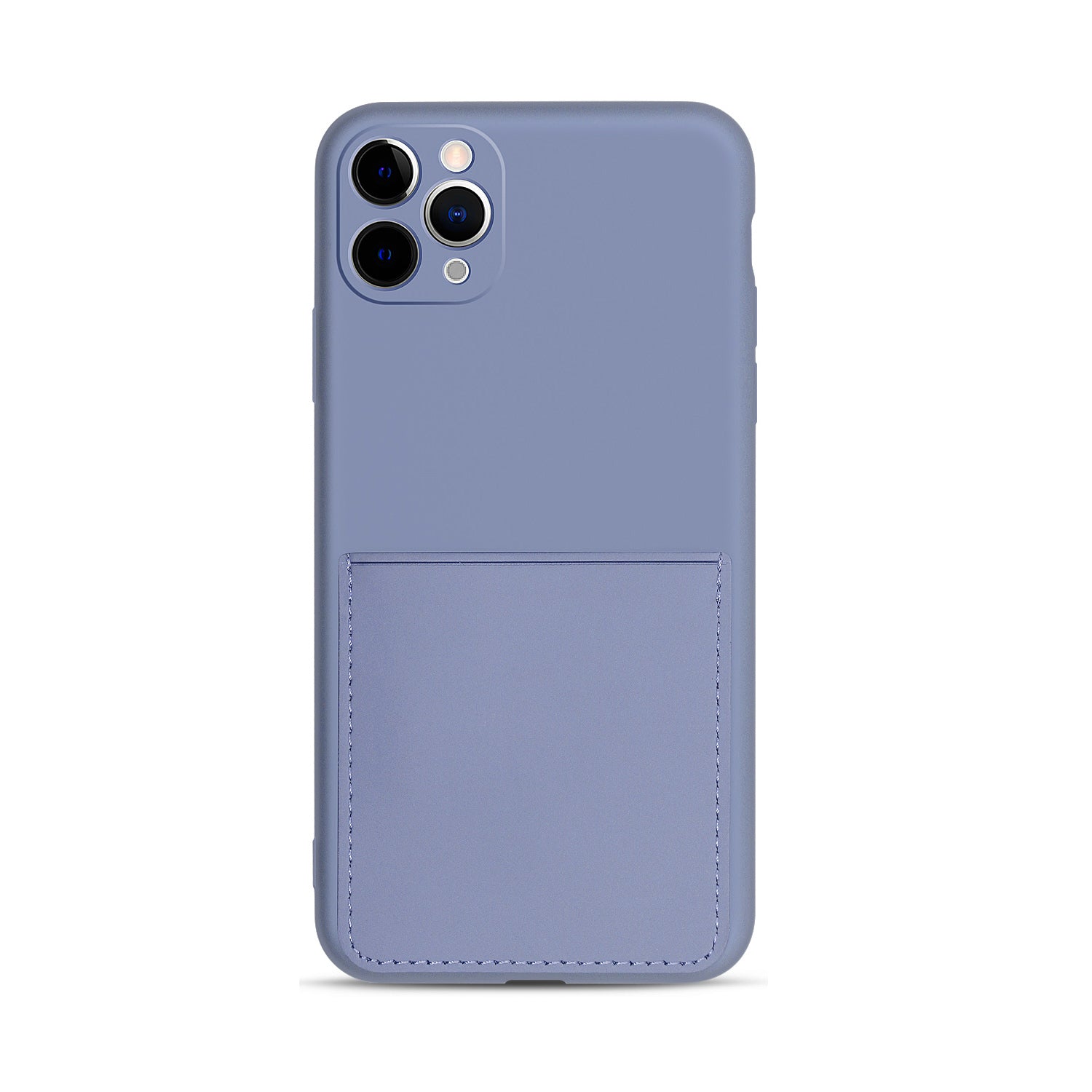 Soft Silicone Phone Protective Cover with Card Slot for iPhone 11 Pro Max 6.5 inch