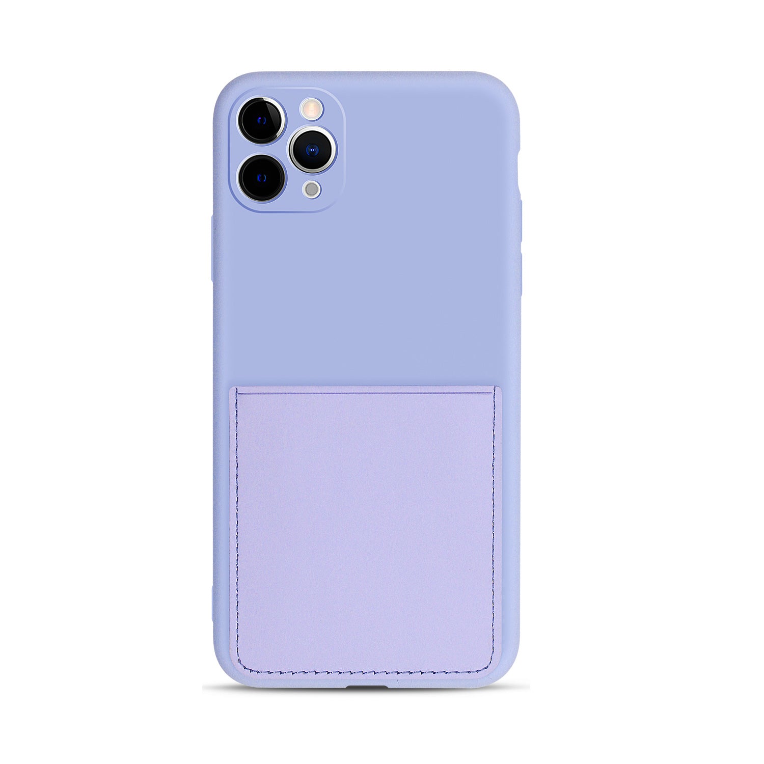 Soft Silicone Phone Protective Cover with Card Slot for iPhone 11 Pro Max 6.5 inch