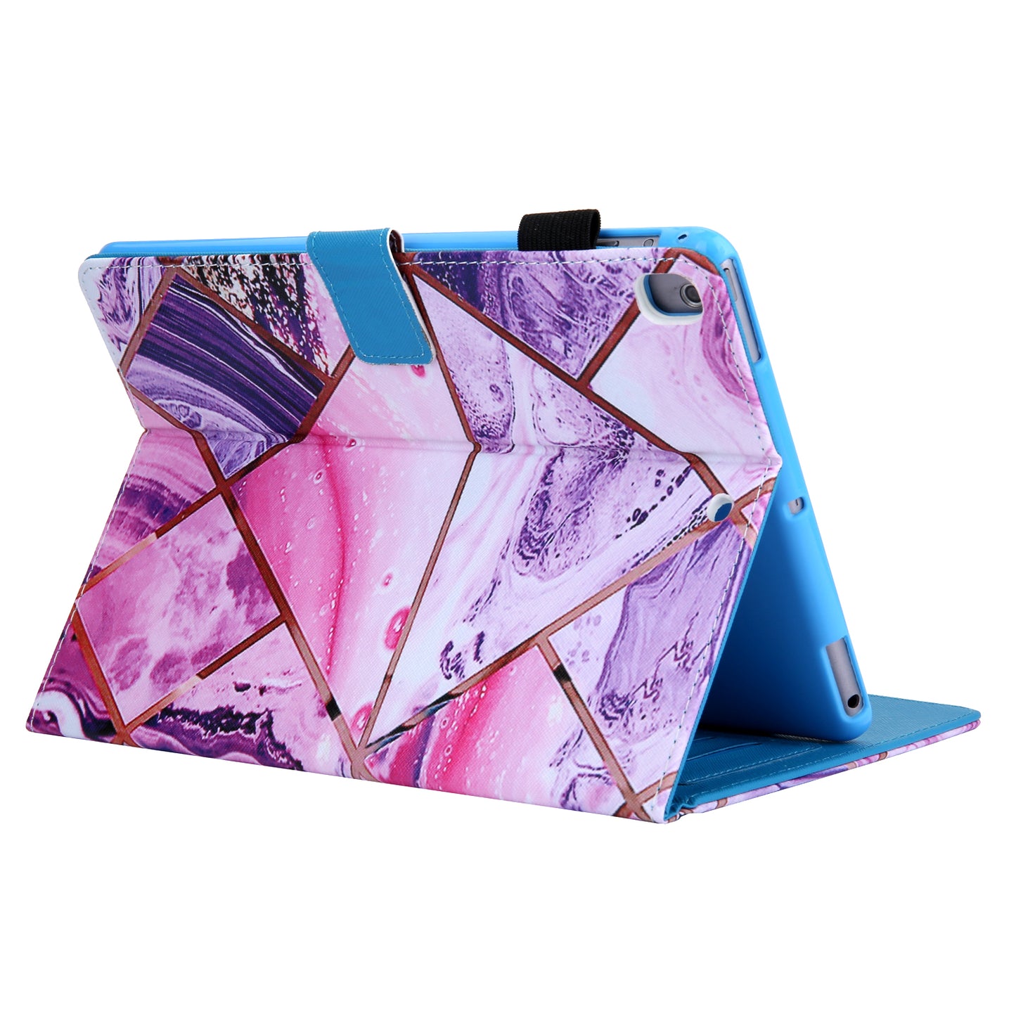 Pattern Printing Stand Card Holder Leather Case for iPad 9.7-inch (2018)/(2017)/Air 2/Air (2013)