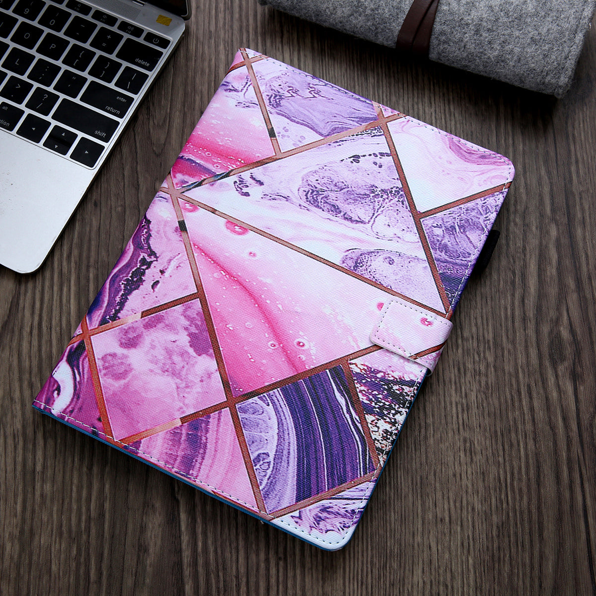 Pattern Printing Stand Card Holder Leather Case for iPad 9.7-inch (2018)/(2017)/Air 2/Air (2013)